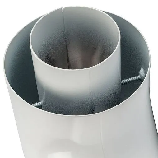 Колено для дымохода Ø 60/100мм ∠ 90° (Al) Stout SCA-6010-000090