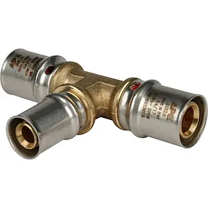 Тройник пресс редукционный 20мм x 16мм x 20мм Stout SFP-0005-201620 Тройник пресс редукционный 20мм x 16мм x 20мм Stout SFP-0005-201620, 1