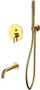 Смеситель для ванны скрытого монтажа WHITECROSS Y gold золото YSET06GL Смеситель для ванны скрытого монтажа WHITECROSS Y gold золото YSET06GL, 1