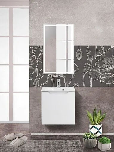 Тумба-умывальник подвесная BelBagno ETNA 50 R Bianco Lucido ETNA-500-1A-SO-BL-P-R+BB1923-500