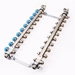 Группа коллекторная без расходомеров 10 отводов 1"н/н x ¾"ек Uni-fitt 456W4310 Группа коллекторная без расходомеров 10 отводов 1"н/н x ¾"ек Uni-fitt 456W4310, 3