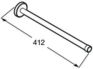 Полотенцедержатель Roca Superinox полированная сталь 817310002 Полотенцедержатель Roca Superinox полированная сталь 817310002, 2