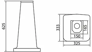 Пьедестал BelBagno Boheme белый BB115P Пьедестал BelBagno Boheme белый BB115P, 2