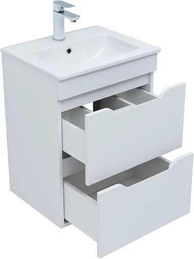 Тумба под умывальник Aquanet Практика 50 белый матовый 00330455