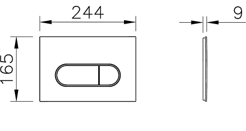 Клавиша смыва для унитаза VitrA Root Round 740-2280 хром матовый