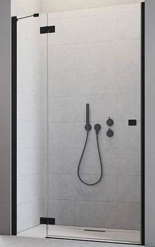 Дверь в нишу 1100мм прозрачное стекло Radaway Essenza New Black DWJ 110 L 385015-54-01L