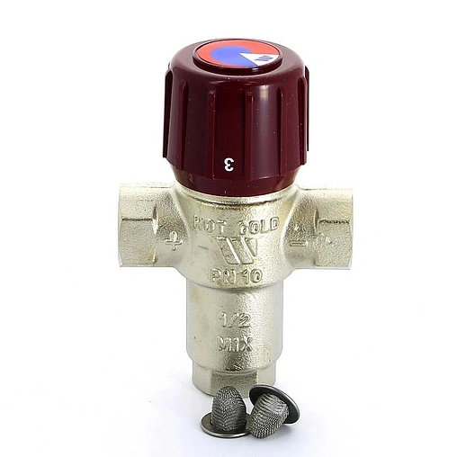 Трехходовой термостатический смесительный клапан ½&quot; +42...+60°С Kvs 1.5 WATTS Aquamix AM62C 10022122
