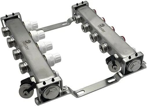 Группа коллекторная без расходомеров 4 отвода 1"в/в x ¾"ек Wester MUVS4134 Группа коллекторная без расходомеров 4 отвода 1"в/в x ¾"ек Wester MUVS4134