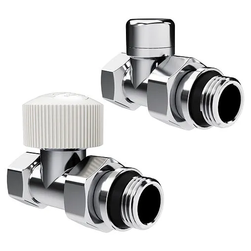 Комплект вентилей терморегулирующих прямых ½" в/н Royal Thermo Design хром RATVDP11212CH Комплект вентилей терморегулирующих прямых ½" в/н Royal Thermo Design хром RATVDP11212CH