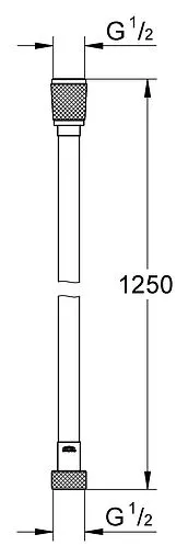 Шланг для душа Grohe Silverflex 125см хром 28362000