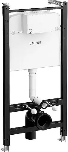 Комплект 5 в 1 Laufen Pro Rimless Z.RU93.0.761.6 с кнопкой 9.0040.1.000.000.1 белый глянцевый