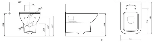 Унитаз подвесной Kale Babel белый 7111036300+70110729S0 Унитаз подвесной Kale Babel белый 7111036300+70110729S0