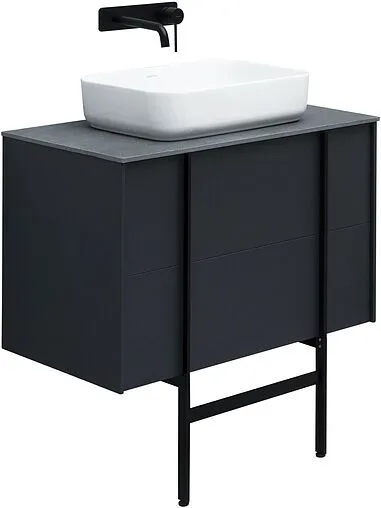 Тумба-умывальник подвесной Allen Brau Reality 80 антрацит 1.32005.AM+