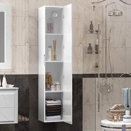 Шкаф-пенал подвесной Opadiris Луиджи 35 белый 00-00002268