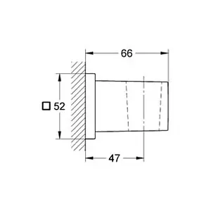 Держатель ручного душа Grohe Euphoria Cube хром 27693000 Держатель ручного душа Grohe Euphoria Cube хром 27693000, 2