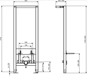 Инсталляция для биде Cersanit Aqua 63385 Инсталляция для биде Cersanit Aqua 63385, 2
