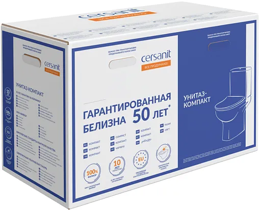 Унитаз-компакт Cersanit Star 031 3/6 DPL EO белый 63423 Унитаз-компакт Cersanit Star 031 3/6 DPL EO белый 63423