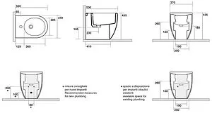 Биде напольное Kerasan Flo белый 312601 Биде напольное Kerasan Flo белый 312601, 2