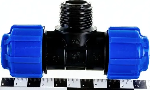 Тройник компрессионный переходной 20мм x ¾&quot;н x 20мм ТПК-Аква 51203420