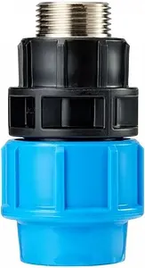 Муфта компрессионная переходная с трубной резьбой 32мм x 1"н Джилекс 9161 Муфта компрессионная переходная с трубной резьбой 32мм x 1"н Джилекс 9161, 3