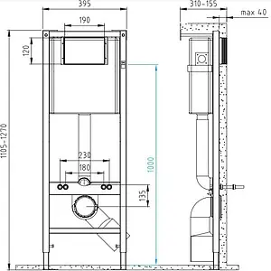 Инсталляция для подвесного унитаза Cersanit Vector S-IN-MZ-VECTOR Инсталляция для подвесного унитаза Cersanit Vector S-IN-MZ-VECTOR, 2