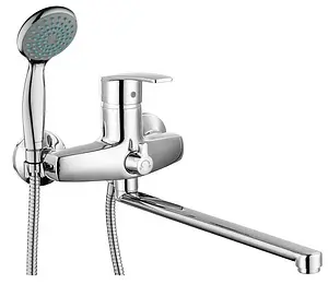 Смеситель для ванны с длинным изливом Gross Aqua Nord хром 7517514C-35L(F) Смеситель для ванны с длинным изливом Gross Aqua Nord хром 7517514C-35L(F), 1