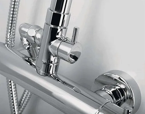 Душевая система с термостатом для душа Wasserkraft хром A13302