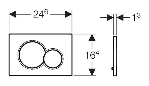 Клавиша смыва для унитаза Geberit Sigma 01 115.770.11.5 альпийский белый
