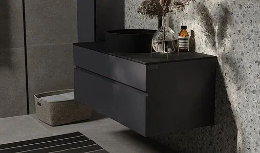 Тумба-умывальник подвесная Raval Decent 100 антрацит Dec.01.100/A/RL