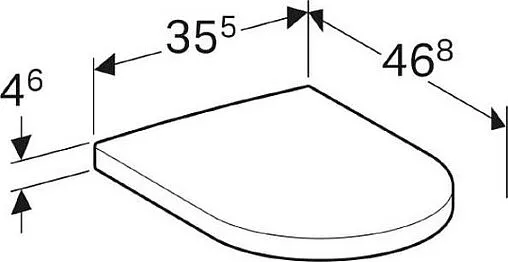 Крышка-сиденье для унитаза с микролифтом Geberit iCon белый 500.670.01.1 Крышка-сиденье для унитаза с микролифтом Geberit iCon белый 500.670.01.1