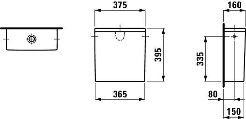 Бачок для унитаза Laufen Val белый 8.2928.2.000.872.1 Бачок для унитаза Laufen Val белый 8.2928.2.000.872.1