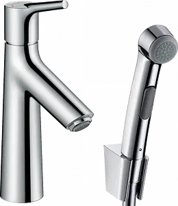 Смеситель для раковины с гигиеническим душем Hansgrohe Talis S 100 хром 72290000, 1