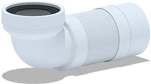 Гофра для унитаза Ани Пласт 90° 310-840мм K722R Гофра для унитаза Ани Пласт 90° 310-840мм K722R, 1