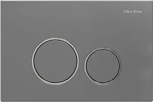 Клавиша смыва для унитаза Allen Brau Priority 9.20001.MG кнопка/сатин, кольца/хром глянцевый Клавиша смыва для унитаза Allen Brau Priority 9.20001.MG кнопка/сатин, кольца/хром глянцевый, 1