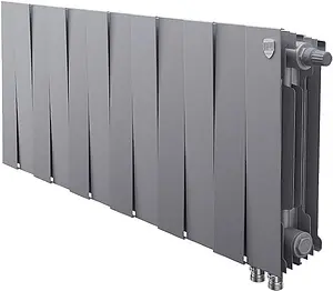 Радиатор биметаллический 12 секций нижнее правое подключение Royal Thermo PianoForte VD 300 Silver Satin RTPSSVDR30012 Радиатор биметаллический 12 секций нижнее правое подключение Royal Thermo PianoForte VD 300 Silver Satin RTPSSVDR30012, 1