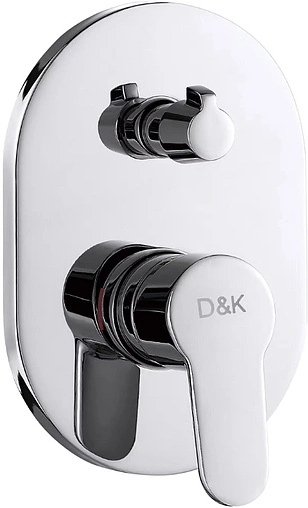 Смеситель для ванны скрытого монтажа D&K Rhein Marx хром DA1394801