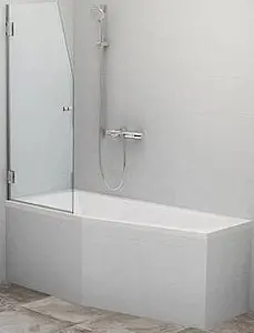 Шторка на ванну 600мм прозрачное стекло Roltechnik SCREEN MINI/660 217-7000000-00-09, 1