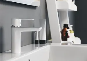 Смеситель для раковины Damixa Origin Elegance белый/хром 840210000, 5