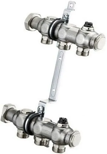 Группа коллекторная распределительная 3 отвода 1&quot;нг x ¾&quot;ек Oventrop Multidis SH 1407153