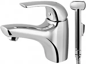 Смеситель для раковины с гигиеническим душем Am.Pm Sense хром F7503032 Смеситель для раковины с гигиеническим душем Am.Pm Sense хром F7503032, 1