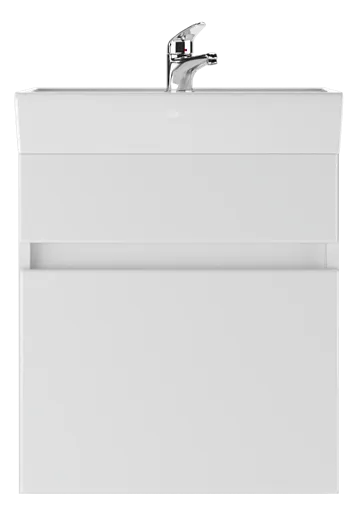 Тумба-умывальник подвесной Айсберг Классик 50 белый DA3008T+4607152361544