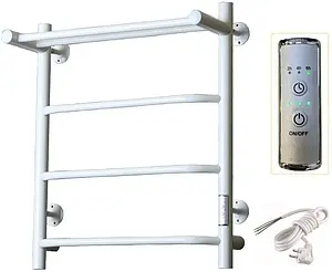 Полотенцесушитель электрический лесенка Тругор Пэк сп 6 П 60х50 белый ВГП Полотенцесушитель электрический лесенка Тругор Пэк сп 6 П 60х50 белый ВГП, 3