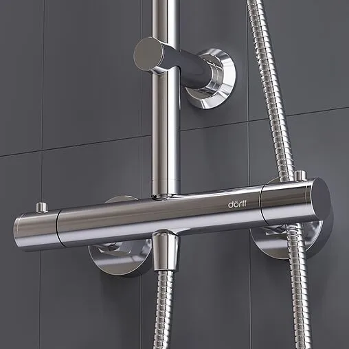 Душевая система с термостатом для душа Dorff Futura хром D0710400