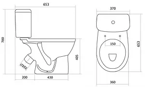 Унитаз-компакт Santek Бореаль белый 1WH301704, 2