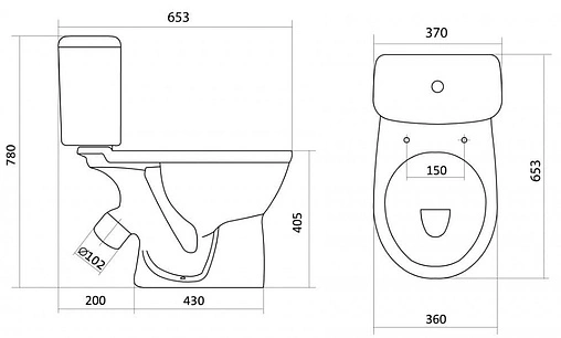 Унитаз-компакт Santek Бореаль белый 1WH301704
