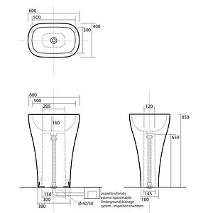 Раковина Kerasan Aquatech 60 белый 374201 Раковина Kerasan Aquatech 60 белый 374201, 2