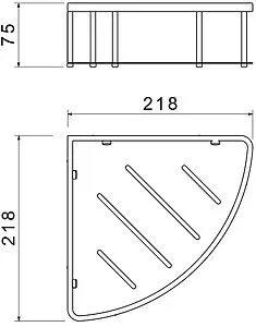 Полка Aquatek чёрный матовый AQ4926MB Полка Aquatek чёрный матовый AQ4926MB, 2