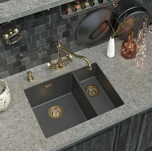 Мойка кухонная Omoikiri Kata 55-2-U-SA бежевый 4993421