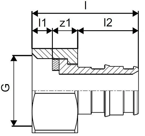 Муфта аксиальная с накидной гайкой 25мм x 1"нг Uponor Q&E 1023018 Муфта аксиальная с накидной гайкой 25мм x 1"нг Uponor Q&E 1023018