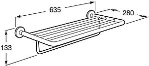 Полка для полотенец Roca Hotels хром 816379001, 2